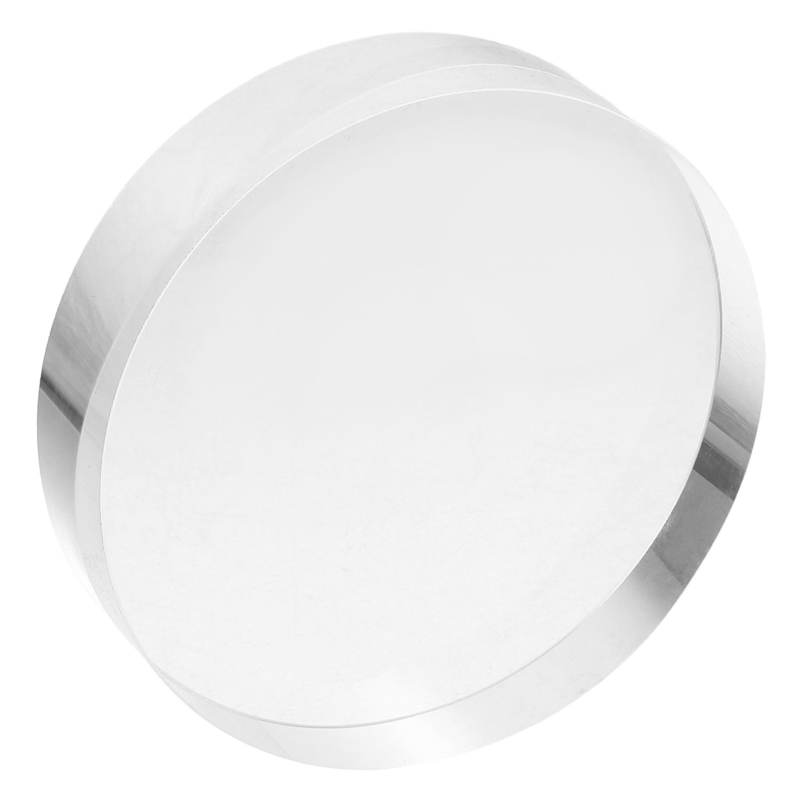 Paper Weight Crystal - Fermacarte Rotondo in Vetro Trasparente Cristallino,