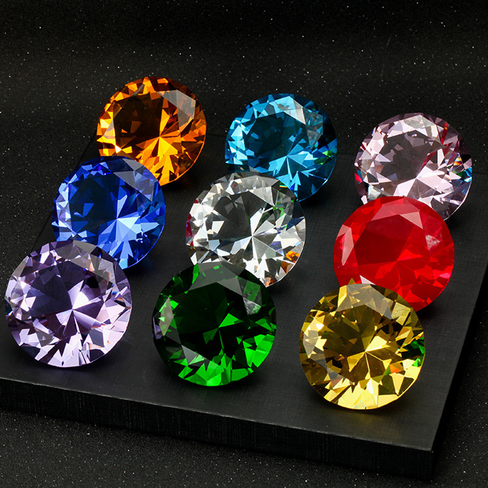 Paper Weight Crystal - Fermacarte decorativo a forma di diamante