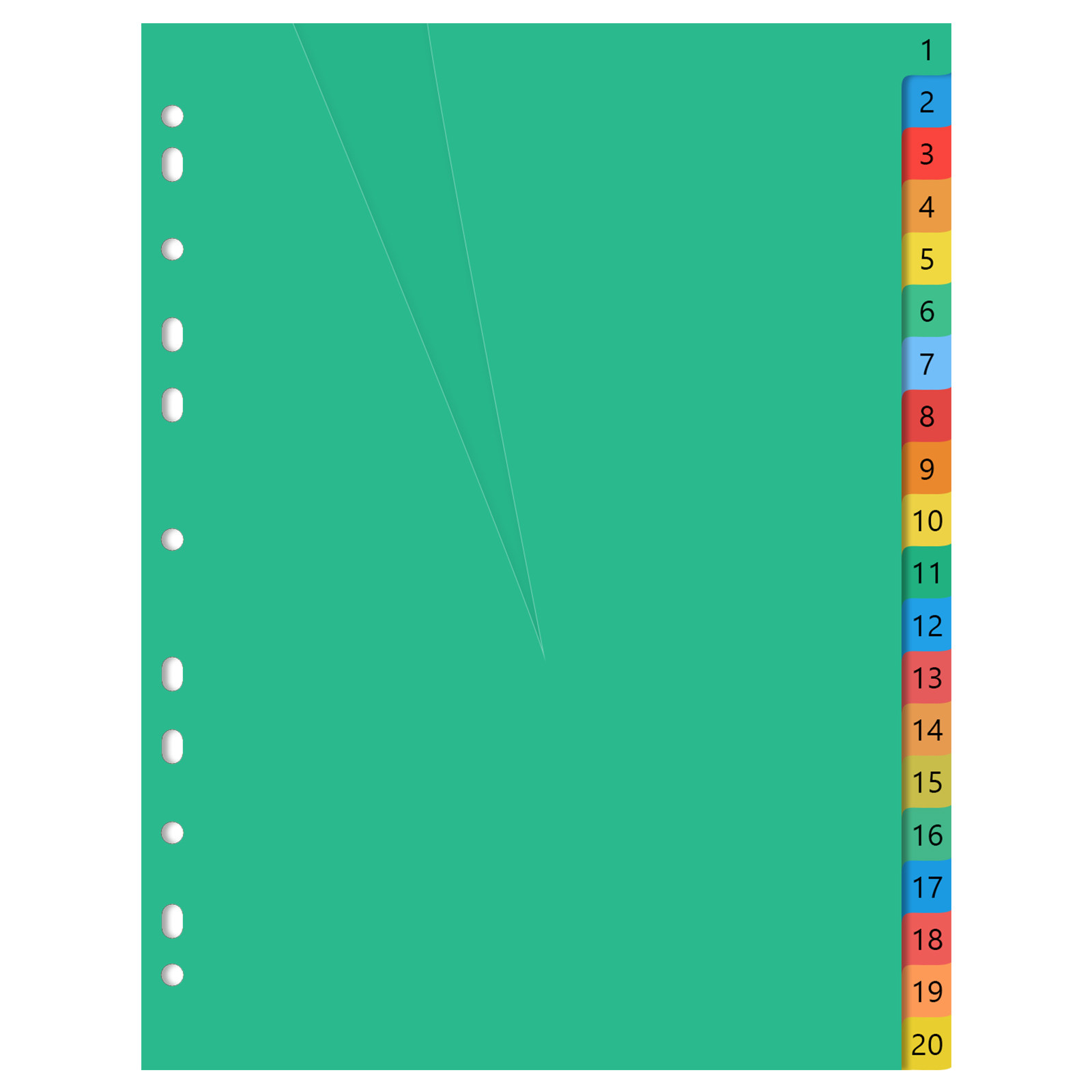 20 Divisori a linguetta in pla - Tab Divider A4 recensione e prezzo