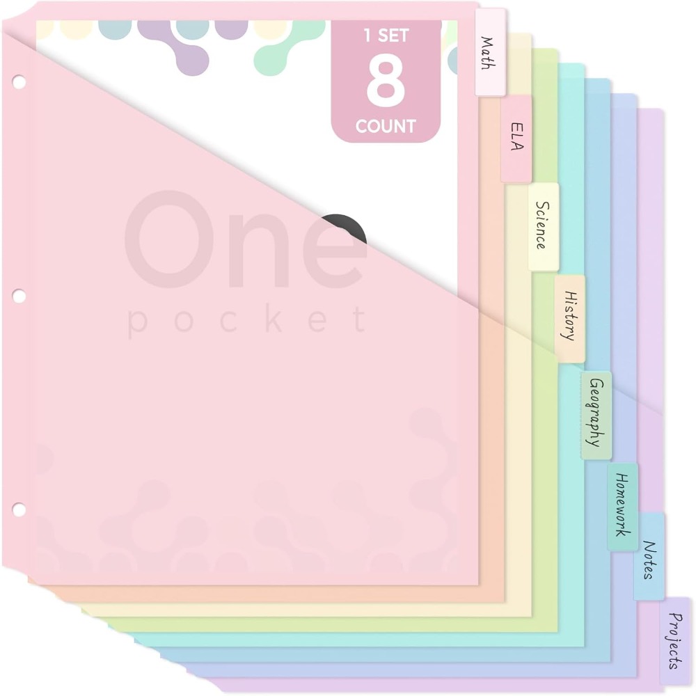 8 divisori per raccoglitore A4 - Tab Divider A4 recensione e prezzo